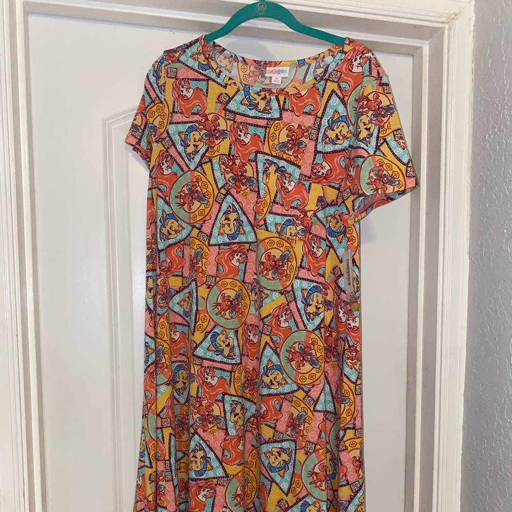LuLaRoe Disney Little Mermaid Carly Dress